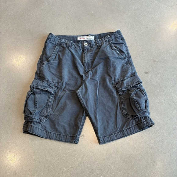 American Eagle Outfitters Other - American Eagle Outfitters Cargo Shorts Mens 34 Black Longboard 10" Inseam